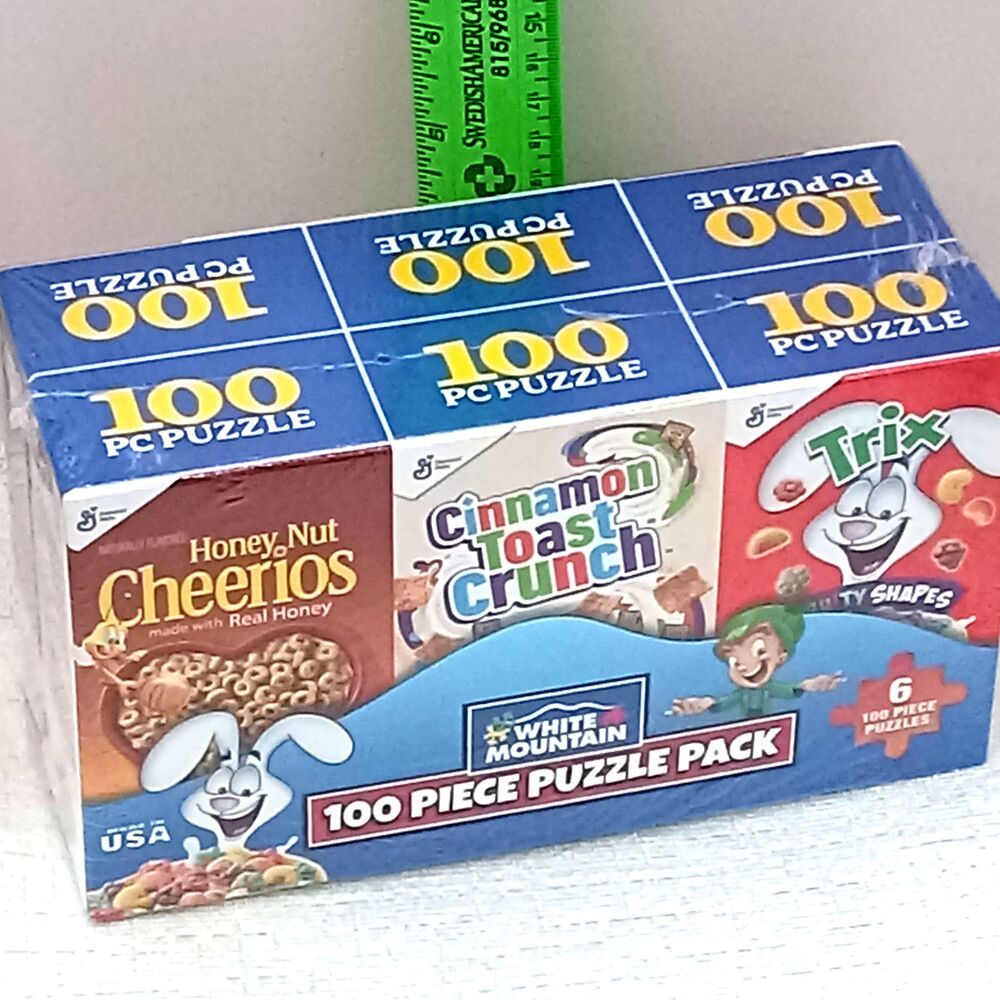 NEW Mini Cereal Box PUZZLE PACK General Mills Sealed Complete 100 pc Individual